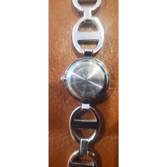 7.5 In Stainless Steel Caseback Japan Movt Blue Face Watch SR626SW Need Repaired - Picture 8 of 9